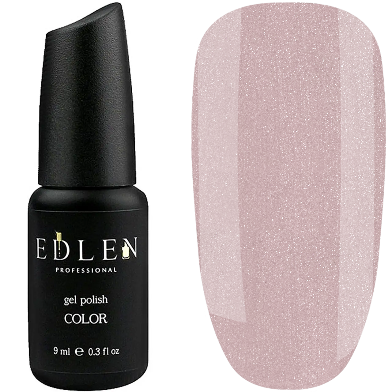 Гель-лак EDLEN Gel Polish Color №20, 9 мл бежево-ліловий із золотистим шиммером