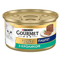 Влажный корм для взрослых котов Purina Gourmet Gold паштет с кроликом 85 г*24 шт