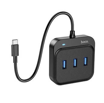 Хаб Hoco Type-C to 4*USB3.0  0,2м HUB адаптер 4-in-1 Easy HB31