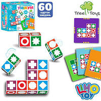 Дерев'яна іграшка Гра магнітна, кубики, картки, коробка 18,5-15,5-7,5см