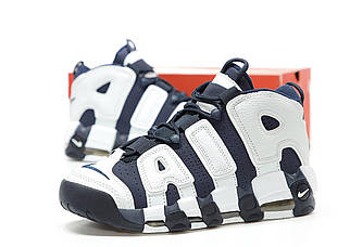 Чоловічі сині кросівки Nike Air More Uptempo