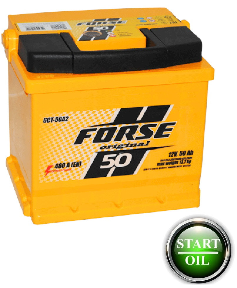 Акумулятор FORSE 50Аh 480А L+