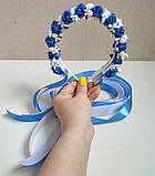 Венок Ободок украинский Вінок Український Віночок український патріотичний Обідок Ободок Вінок Обруч, фото 7