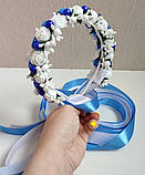 Венок Ободок украинский Вінок Український Віночок український патріотичний Обідок Ободок Вінок Обруч, фото 3