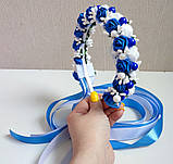 Венок Ободок украинский Вінок Український Віночок український патріотичний Обідок Ободок Вінок Обруч, фото 6