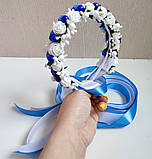 Венок Ободок украинский Вінок Український Віночок український патріотичний Обідок Ободок Вінок Обруч, фото 5