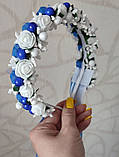 Венок Ободок украинский Вінок Український Віночок український патріотичний Обідок Ободок Вінок Обруч, фото 8