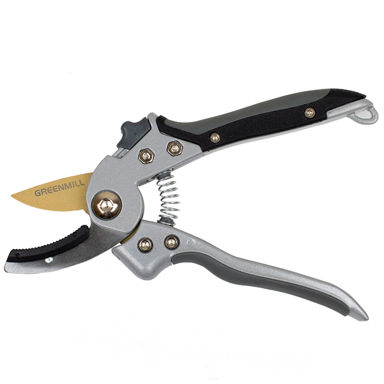 Секатор професійний із ковадлом і титановими лезами Greenmill UP0062ТN, фото 1
