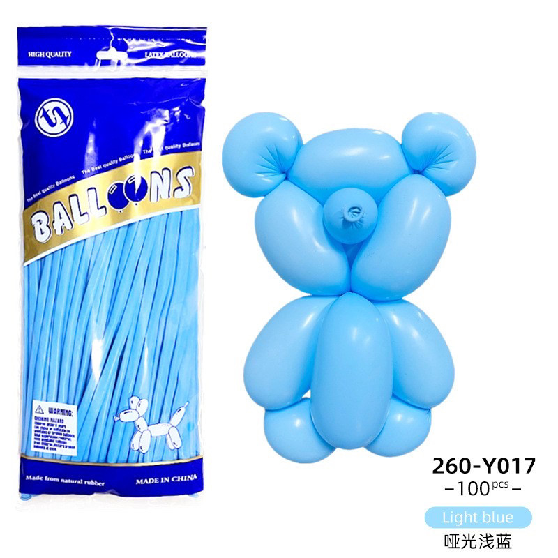 Повітряні латексні кулі ШДМ light blue 100 шт.