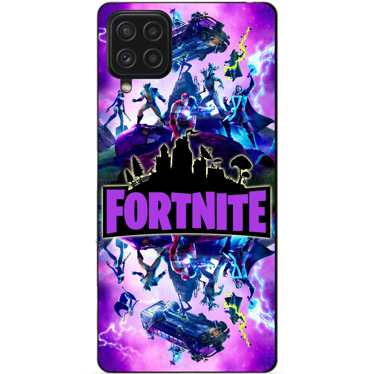 Силіконовий чохол бампер для Samsung A22 з малюнком Fortnite Marvel Фортнайт Марвел