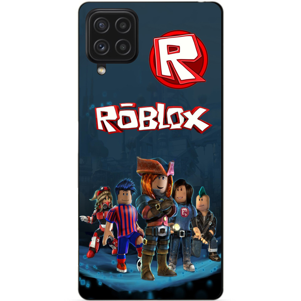 Силіконовий чохол бампер для Samsung A22 з малюнком Roblox Роблокс