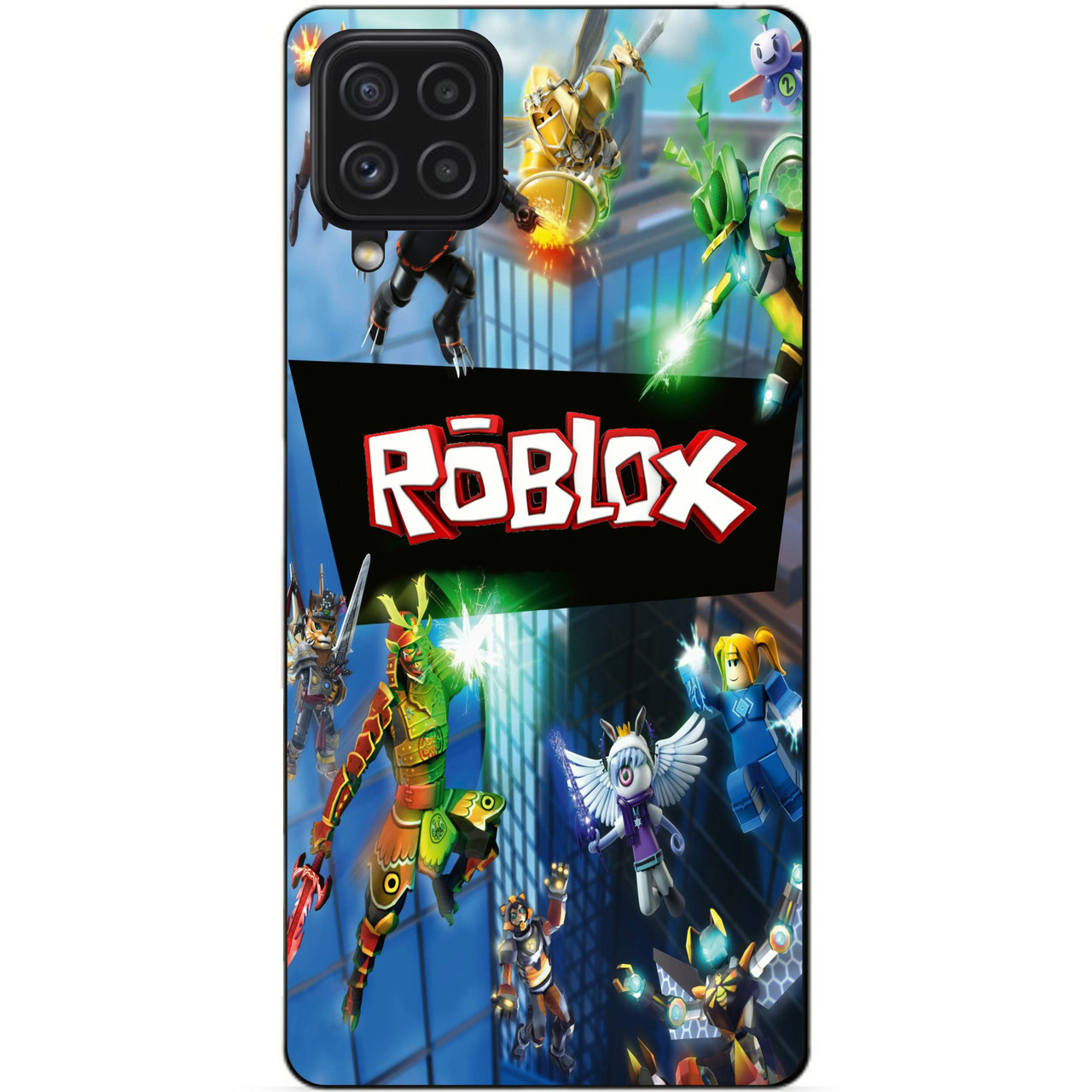 Силіконовий чохол бампер для Samsung A22 з картинкою Roblox Роблокс