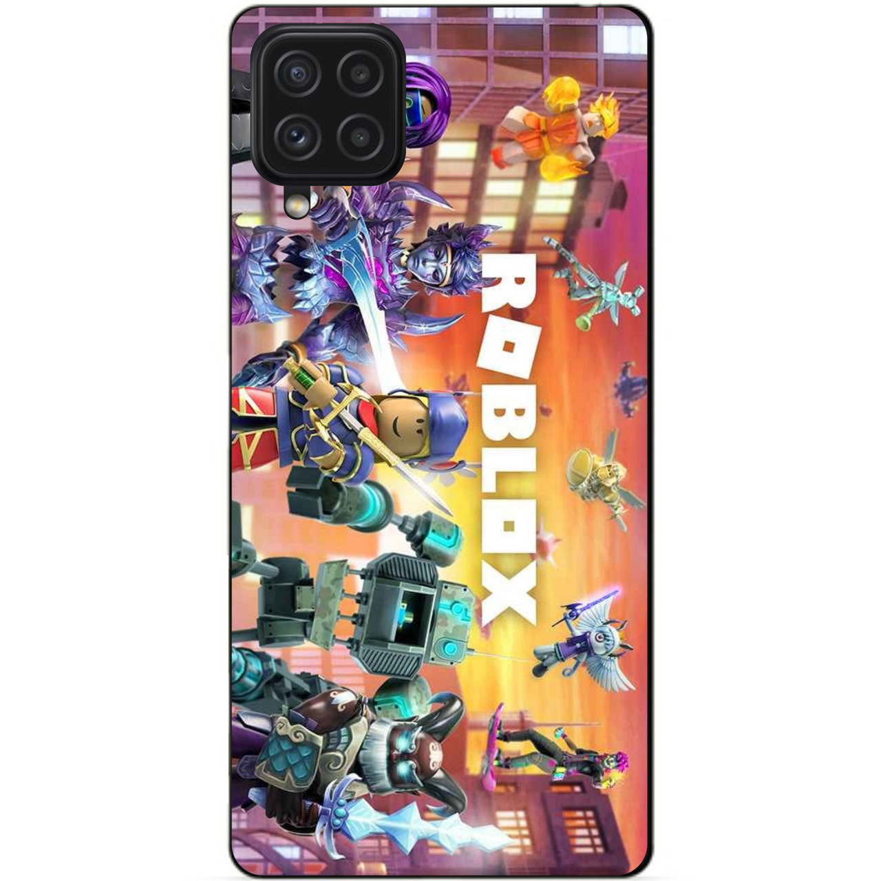 Силіконовий чохол бампер для Samsung A22 з картинкою Роблокс Roblox