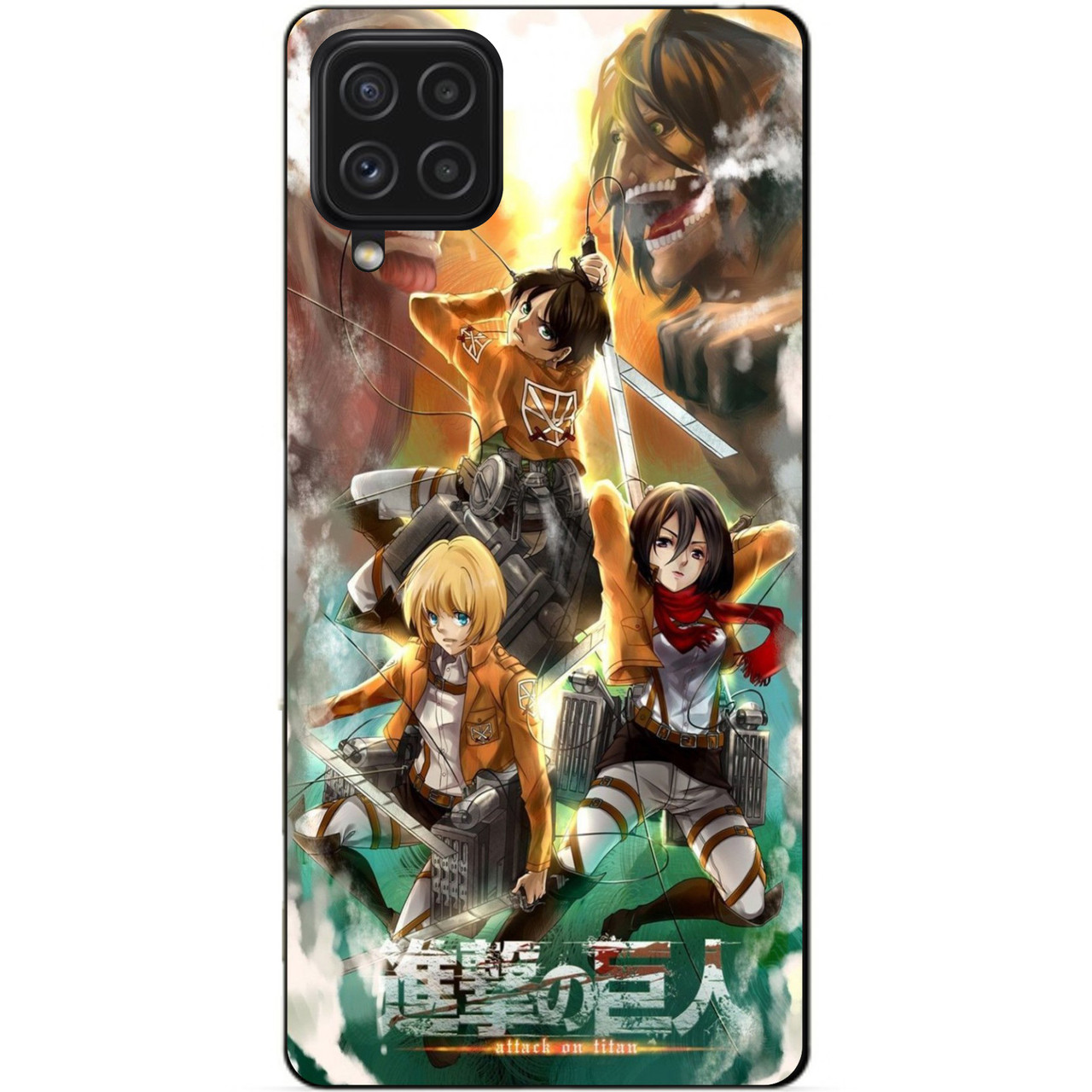 Силіконовий чохол бампер для Samsung A22 з малюнком Атака на Титанів Attack on Titan