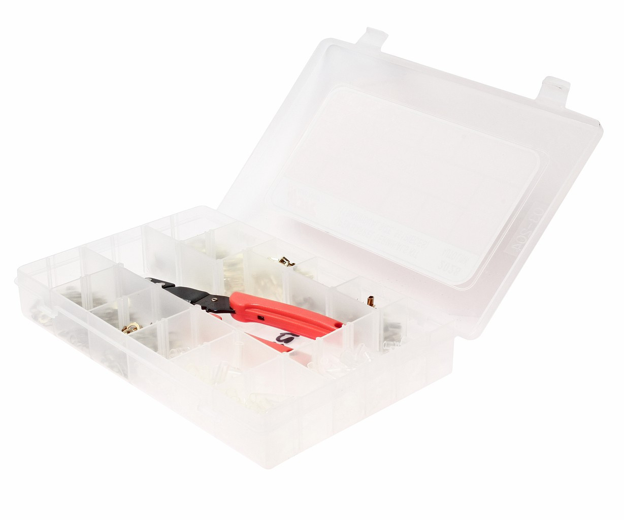 Комплект автомобільних клем неізольованих та обтискні кліщі 551од., фото 1