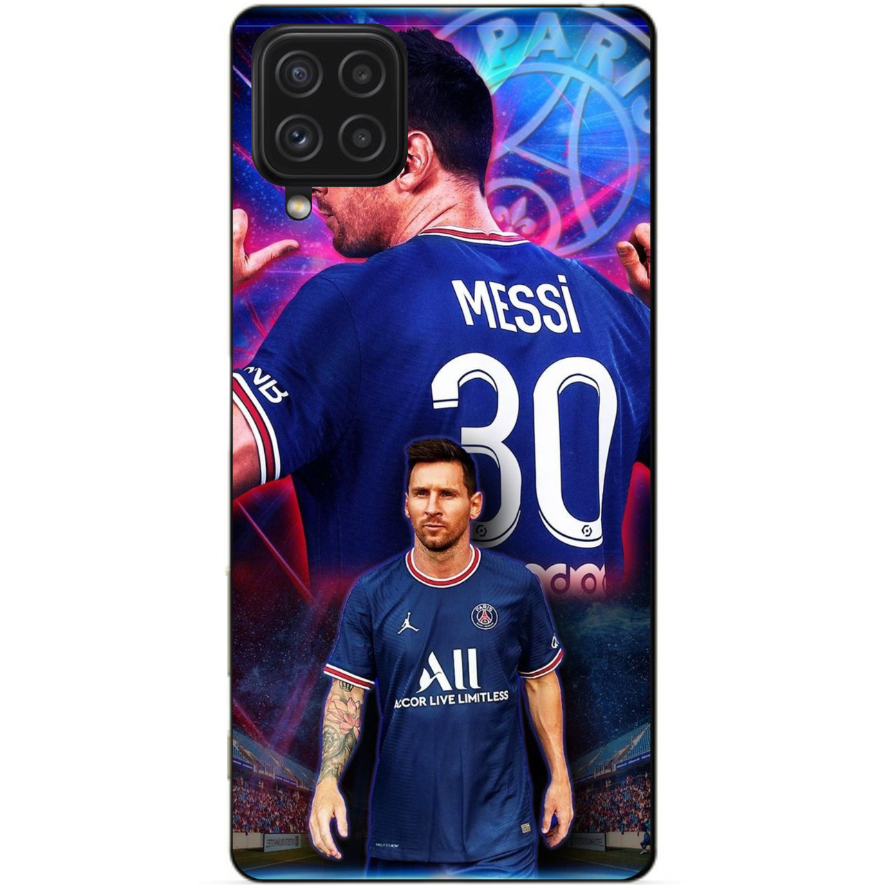 Силіконовий чохол бампер для Samsung A22 з малюнком Мессі ПСЖ Messi