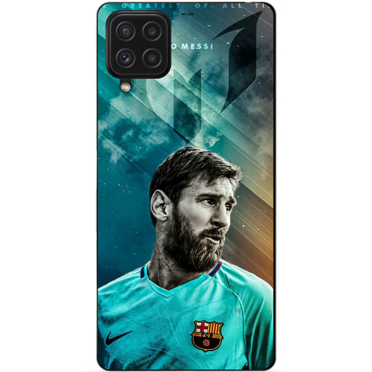 Силіконовий чохол бампер для Samsung A22 з малюнком Leo Messi Мессі