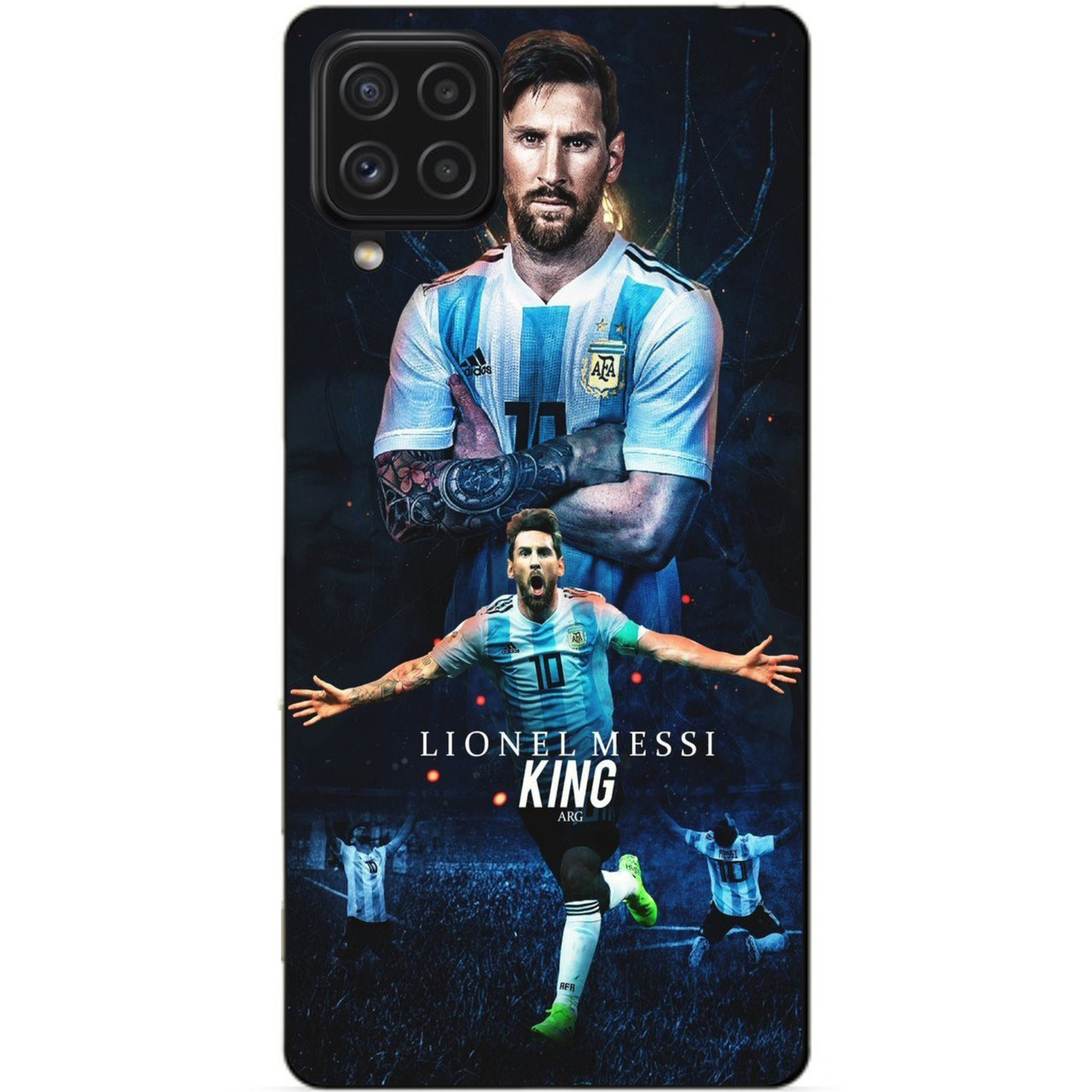 Силіконовий чохол бампер для Samsung A22 з малюнком Messi OR Мессі