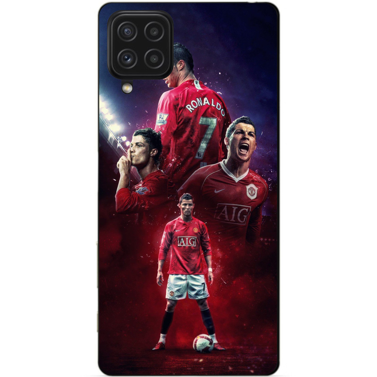 Силіконовий чохол бампер для Samsung A22 з малюнком Ronaldo MU Роналдо