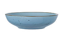 Набор круглых суповых тарелок 6шт Ardesto Bagheria Misty blue 20 см синего цвета из каменной керамики