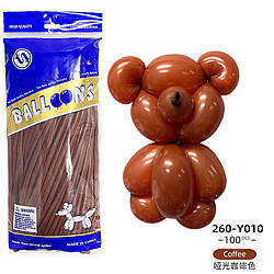 Повітряні латексні кулі ШДМ coffee 100 шт.