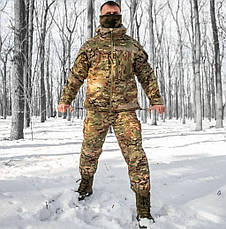 Тактичний зимовий чоловічий костюм Zonda-20 (куртка та штани) Мультикам S, фото 3