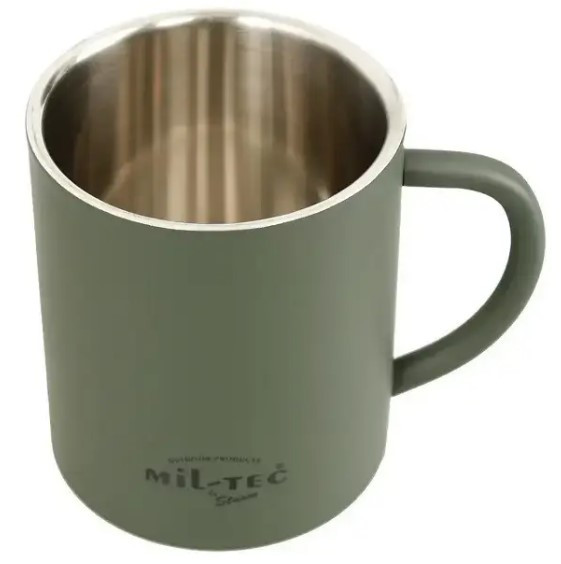 Чашка тактична з подвійною стінкою Mil-Tec 450 ml. Olive 14603500, фото 1