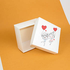 Коробка для закоханих 200*200*100 мм Подарункова Коробка з любов’ю Серця