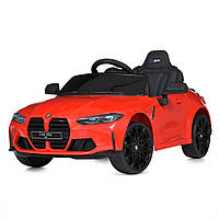 Детский электромобиль BMW (2 мотора по 35W, аккумулятор 12V10AH, EVA, пульт 2,4G) Bambi M 5096EBLR-3 Красный