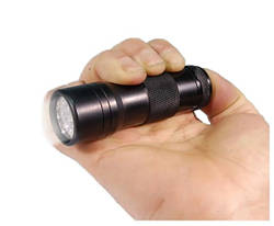 Ліхтарик кишеньковий 12 led 3aaa чорний Mil-tec 15151002