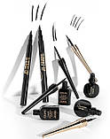 Водостійка підводка для очей Eveline Cosmetics Celebrities Eyeliner, Vinyl Black, 3 мл чорна, фото 4