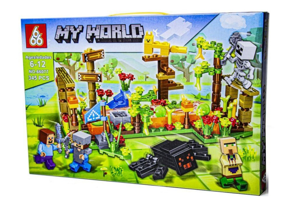 Конструктор Майнкрафт Minecraft Лісова база, 345 деталей, фото 1