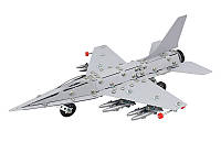 Металевий конструктор для дітей з інструментами Винищувач F-16 Технок 430 деталей