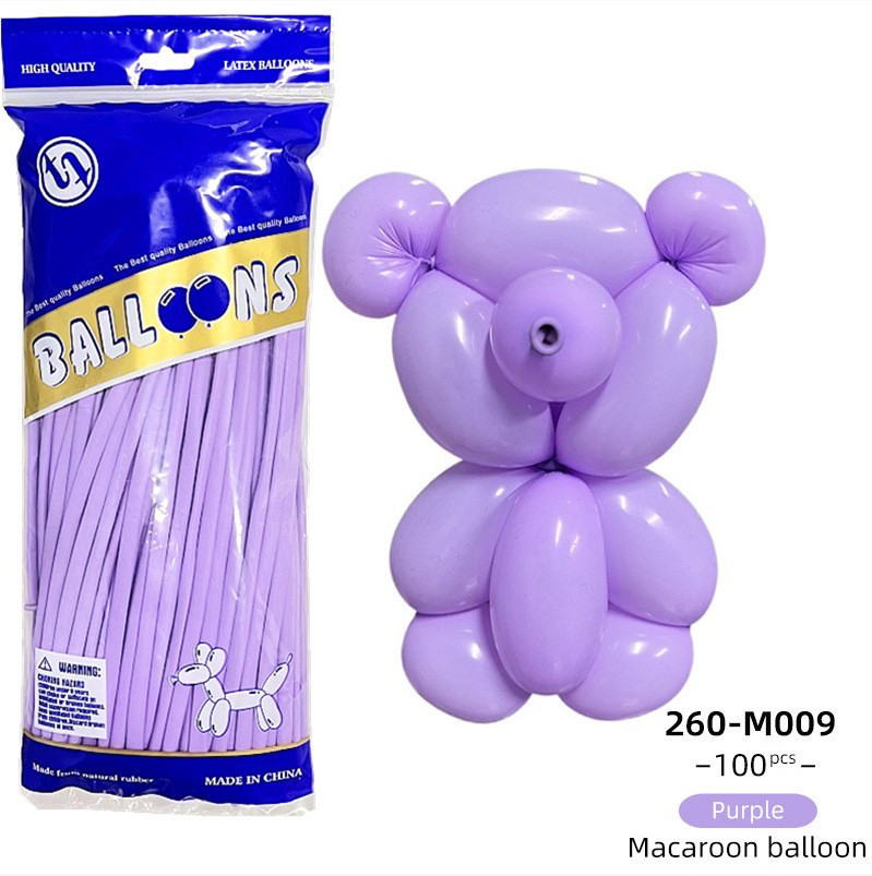 Повітряні латексні кулі ШДМ purple 100 шт.