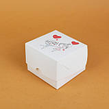 Коробочка для закоханих Серця 110*110*80 мм Маленька Коробочка для подарунків коханій дівчині, фото 7