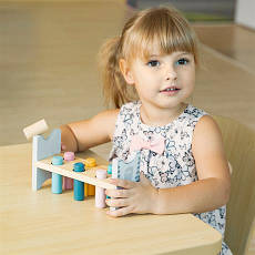 Стукачка Viga Toys PolarB Гвоздики (цвяхи) (44009) (розвиваюча іграшка), фото 6