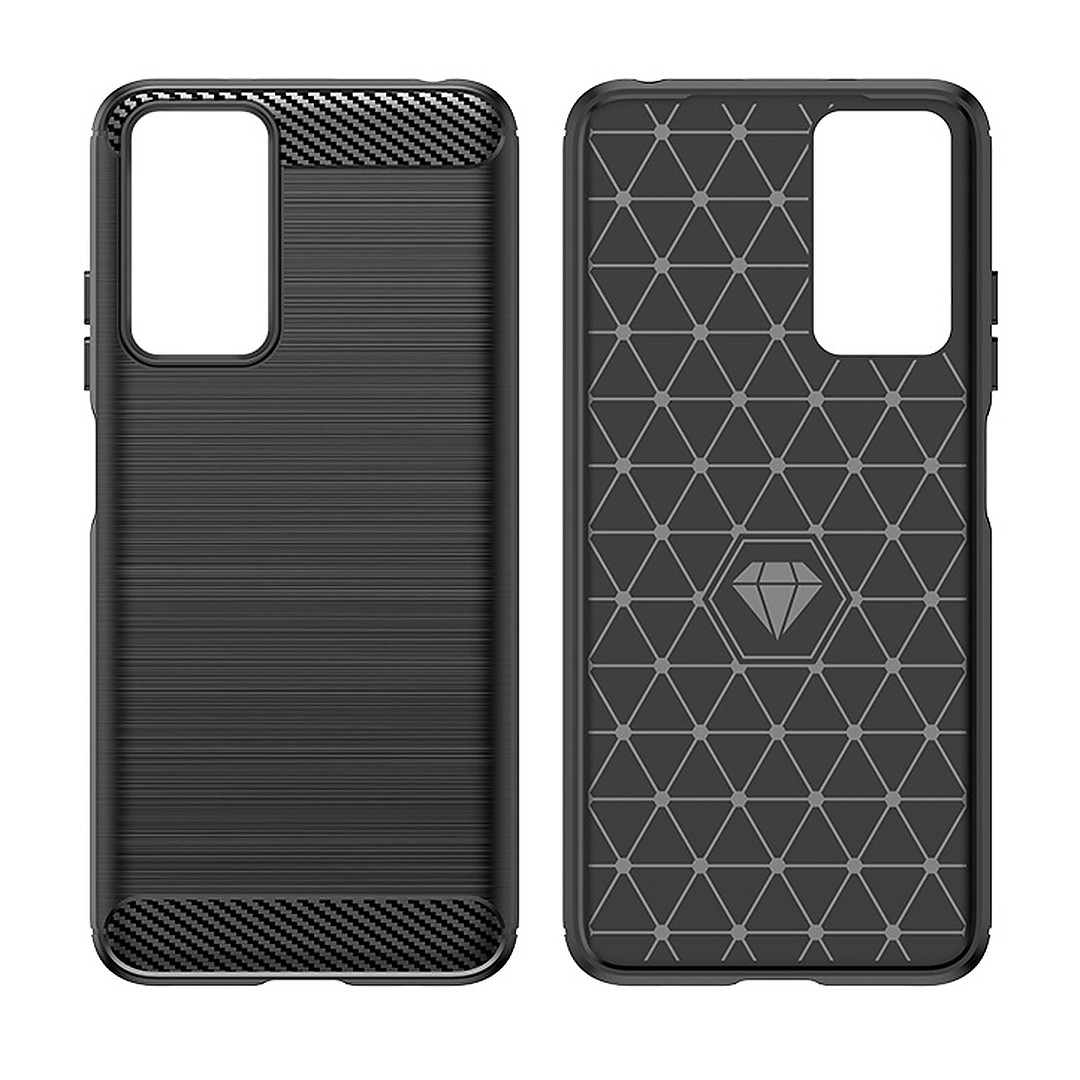 Протиударний TPU чохол Rugged Carbon для Xiaomi Redmi Note 12S | Mofan | чорний