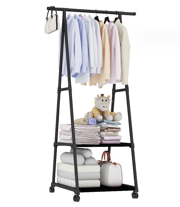 Вішалка для одягу телескопічна / Стійка-вішалка для речей пересувна /  Підвісна вішалка на колесах, фото 1
