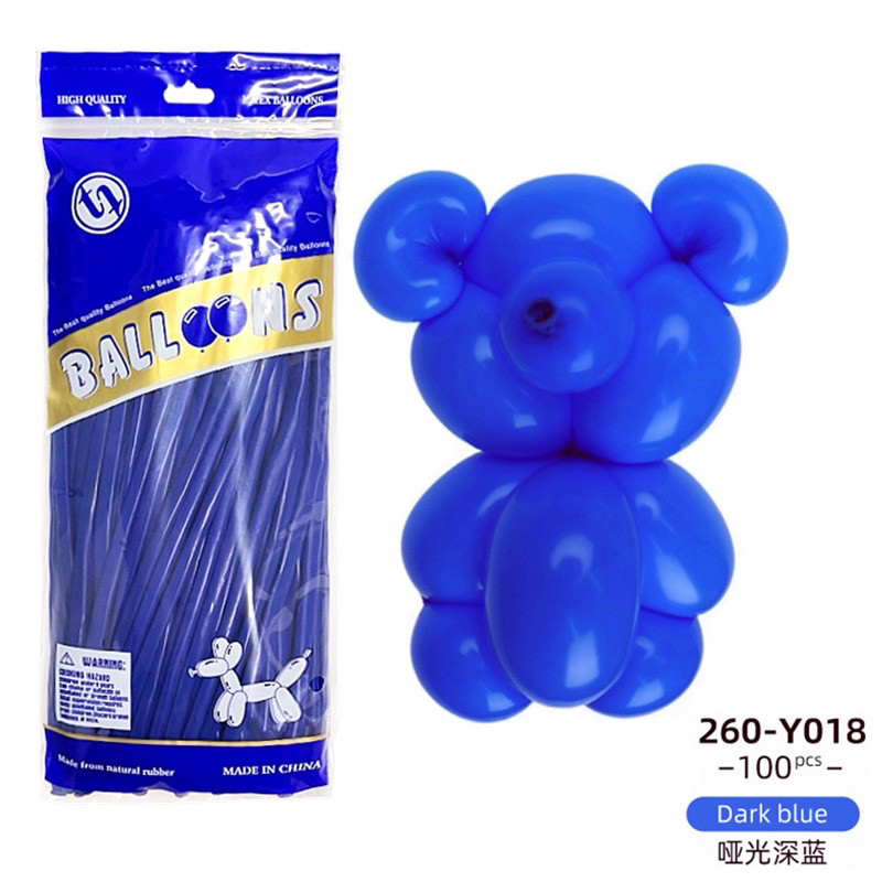 Повітряні латексні кулі ШДМ dark blue 100 шт.