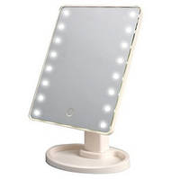Настольное зеркало для макияжа SUNROZ с LED подсветкой 22 светодиода