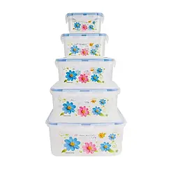 Набір пластикових харчових судочків 5 штук UNIQUE UN-1513 Mx