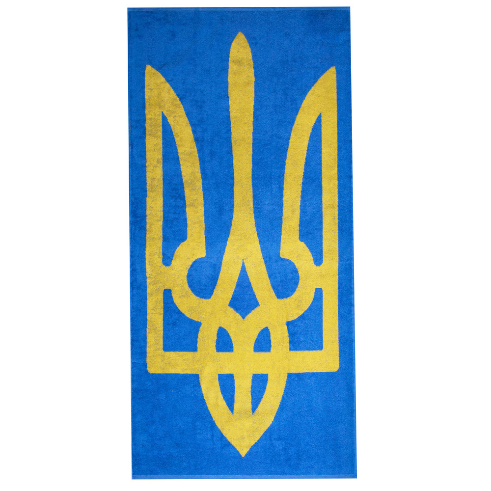 Рушник махровий 70х140 см УКРАЇНА щіл. 450 грм/м2 Тризуб Україні 8-35380*003