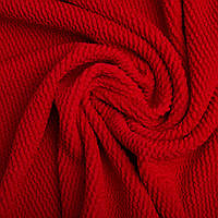 Тканина трикотаж біфлекс фактурний гофрований жатка червона 04-20422*001