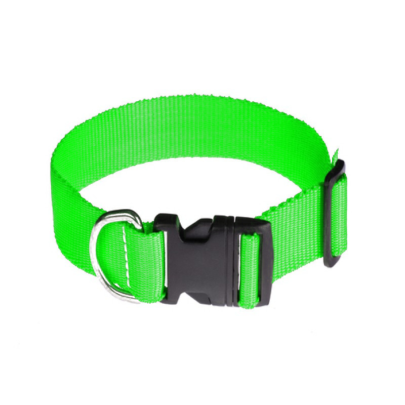 Нашийник 4501 20мм (25-33) "MILANGE" одинарний з фастексом (Салатовий)