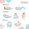 Подушка для вагітних та годування ТМ PAPAELLA 30х170 cм + карабін горошок ментол 8-33266*003, фото 10