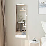 Дзеркало шафка LANGRIA підвісна для біжутерії Біла, фото 3