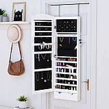 Дзеркало шафка LANGRIA підвісна для біжутерії Біла, фото 5