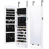 Дзеркало шафка LANGRIA підвісна для біжутерії Біла, фото 4