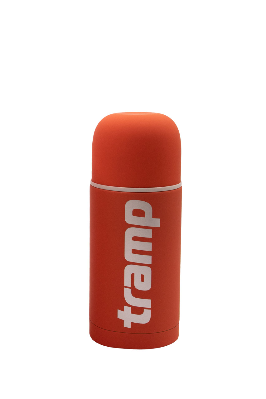 Термос Tramp Soft Touch 0,75; Питний 0,75 л; 9х9х25 см. Термос для напоїв Трамп TRC-108-orange