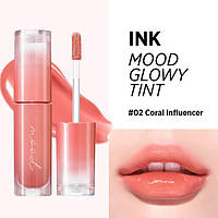 Peripera ink mood glowy tint 02 coral influencer